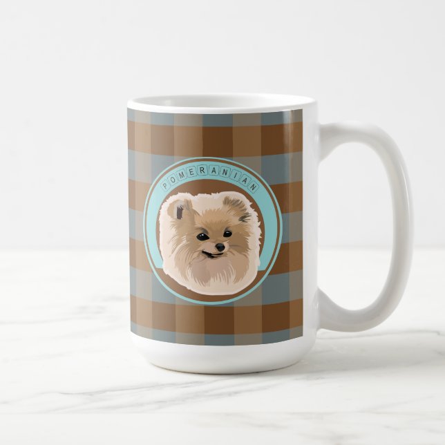 Taza De Café Dog Pomeranian (Derecha)