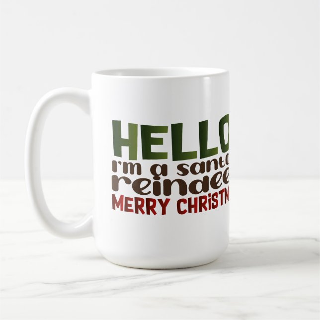 Taza De Café Dog Reindeer Mug (Izquierda)