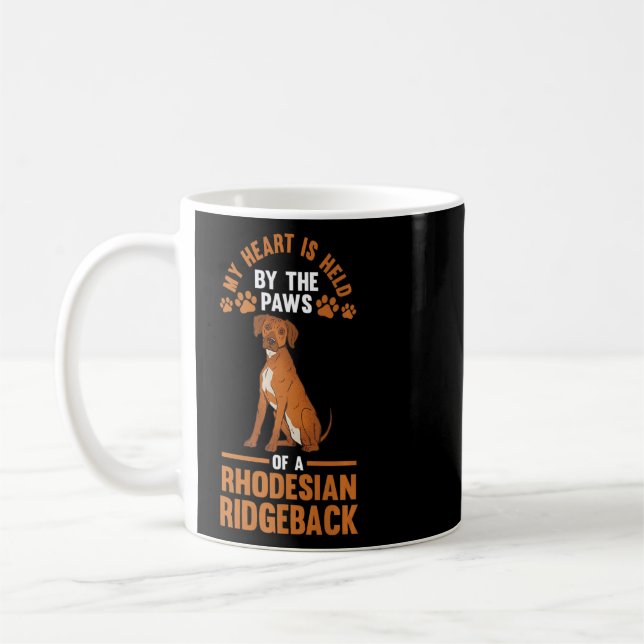 Taza De Café Dog Rhodesian Ridgeback (Izquierda)