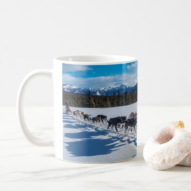 Taza De Café Dog sled (Con donut)
