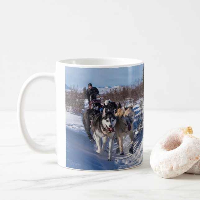 Taza De Café Dog sled (Con donut)