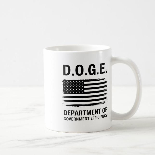 Taza De Café Doge Departamento De Eficiencia Gubernamental (Derecha)