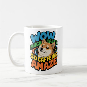 Taza De Café Doge Meme Coffee Mug-Wow Mucha Cafetería, Tan Incr