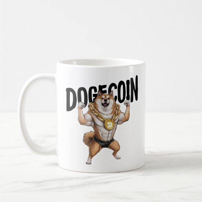 Taza De Café Dogecoin Dog (Izquierda)