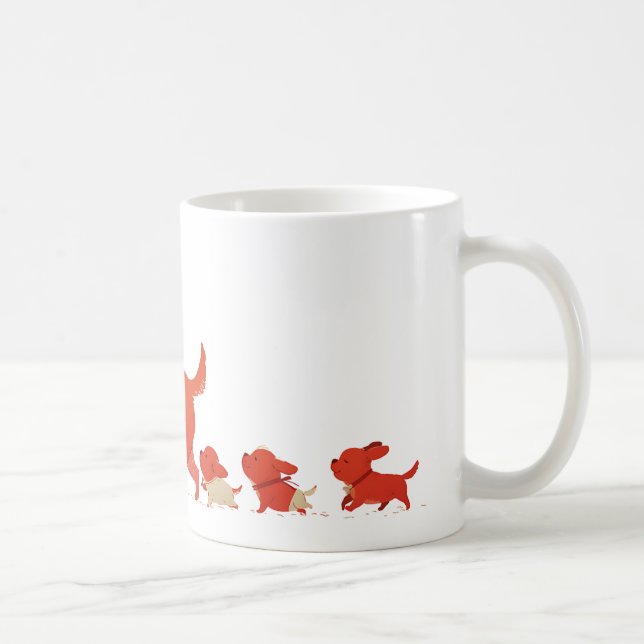 Taza De Café Doggie Family 4 (Derecha)