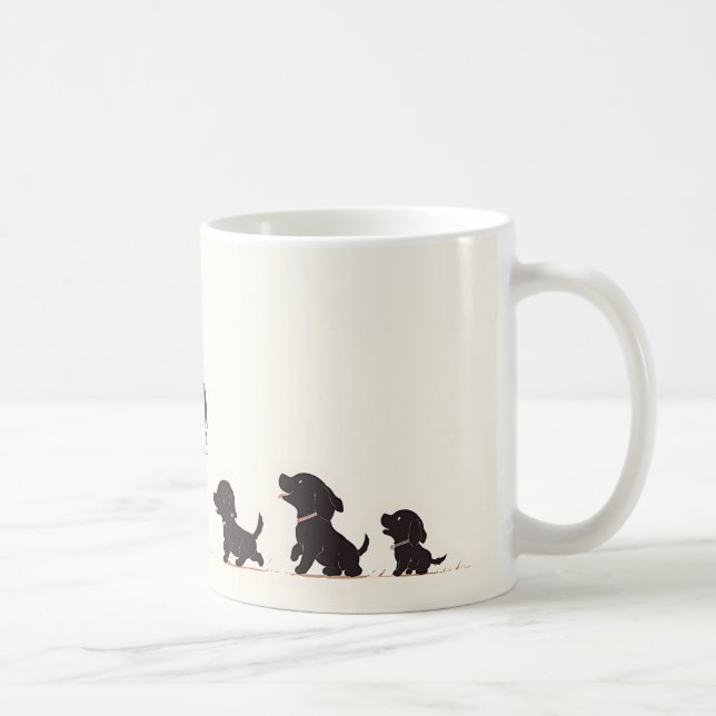 Taza De Café Doggie Family 7 (Derecha)