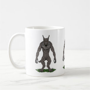Taza De Café Dogman Cryptid o Werewolf