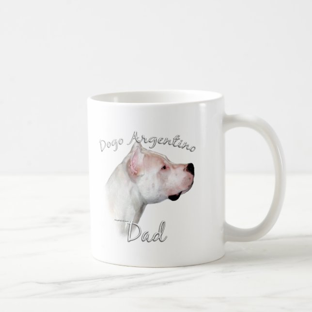 Taza De Café Dogo Argentino Dad 2 (Derecha)