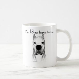Taza De Café Dogo Argentino Happy Face