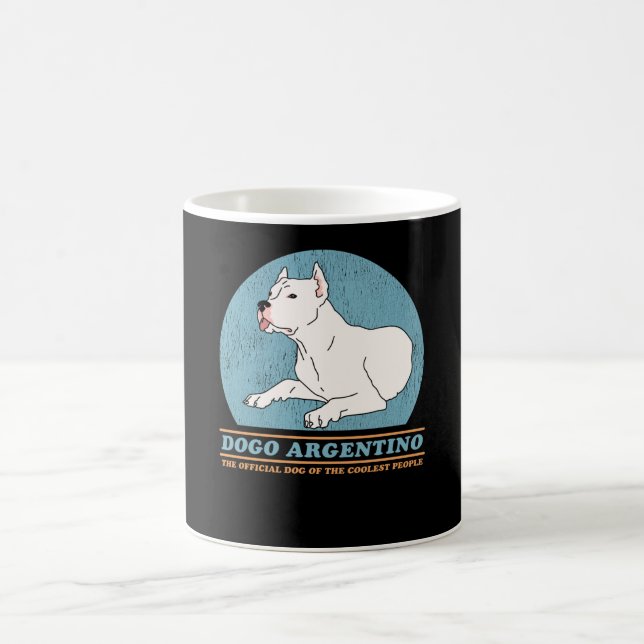 Taza De Café Dogo Perro Argentino Del Dogo Más Cómodo Argentino (Centro)