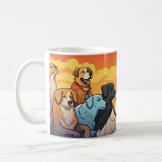 Taza De Café Dogs Coffee Mug (Izquierda)
