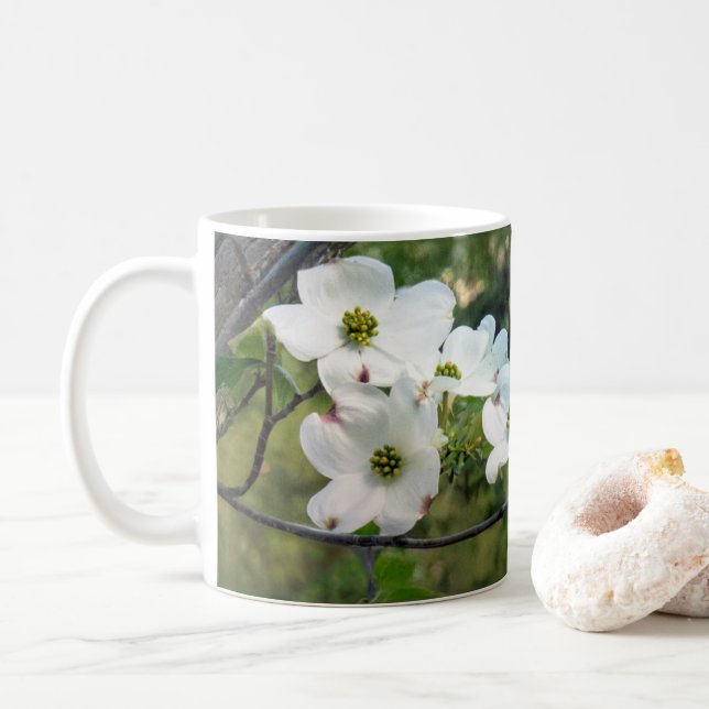 Taza De Café Dogwood Blossoms Mug (Con donut)