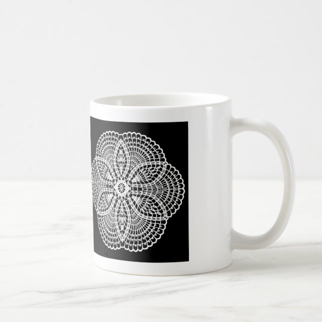 Taza De Café Doily Art (Derecha)
