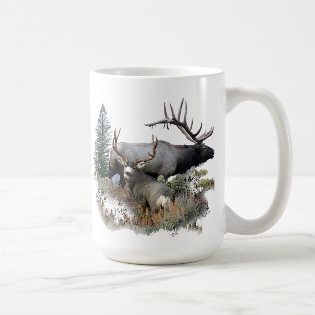 Taza De Café Dólar del trofeo del toro del monstruo (Derecha)