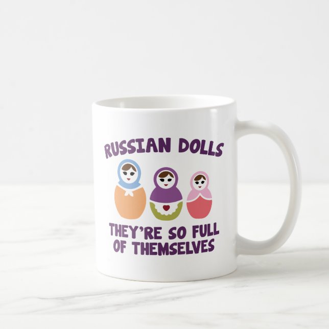 Taza De Café Dólares rusos. Están tan llenos de ellos mismos. (Derecha)