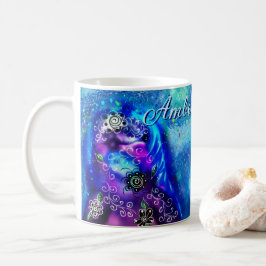 Taza De Café Dolphin azul azul azul Verde azulado costero Nauti