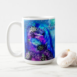 Taza De Café Dolphin azul azul azul Verde azulado costero Nauti