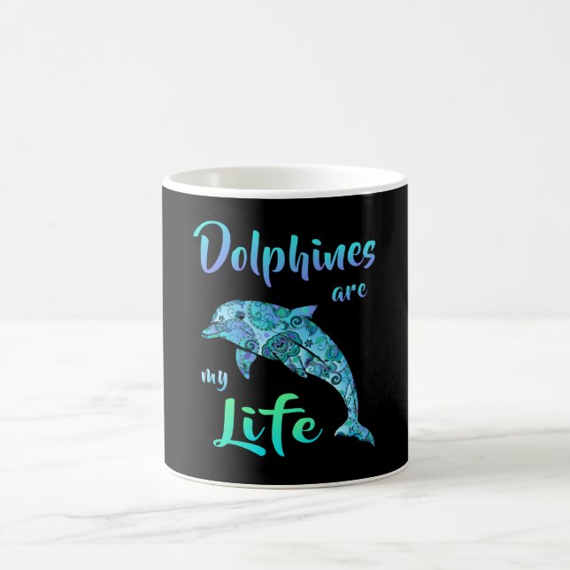 Taza De Café Dolphin Dolphins Ocean Sea Fish Animal Funny Gift (Centro)