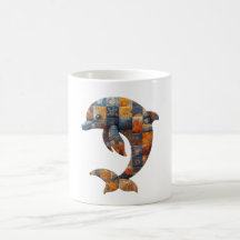 Dolphin Mug en Patchwork