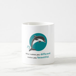 Taza De Café Dolphins Dolphin Ocean Sea Fish Animal Gift Idea