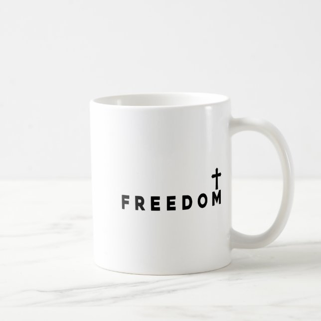 Taza De Café Dom Christian Cross Patriotic  (Derecha)