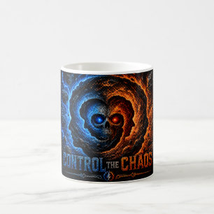 Taza De Café Domina el Caos Controla la Espiral Camiseta – 3D