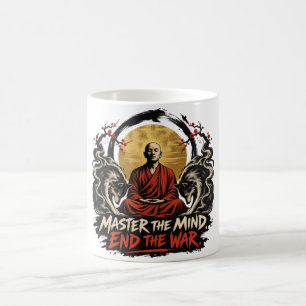 Taza De Café Domina la Mente Termina la Guerra Dhammapada