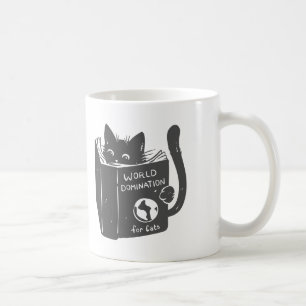Taza De Café Dominación del mundo del gato para los gatos - Eli