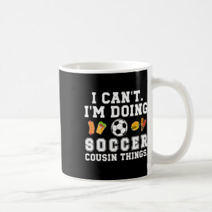 Taza De Café Dominar El Campo Jugador De Fútbol Acción Bandera