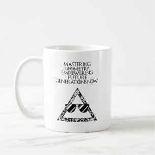 Taza De Café Dominar la geometría empoderando a las generacione