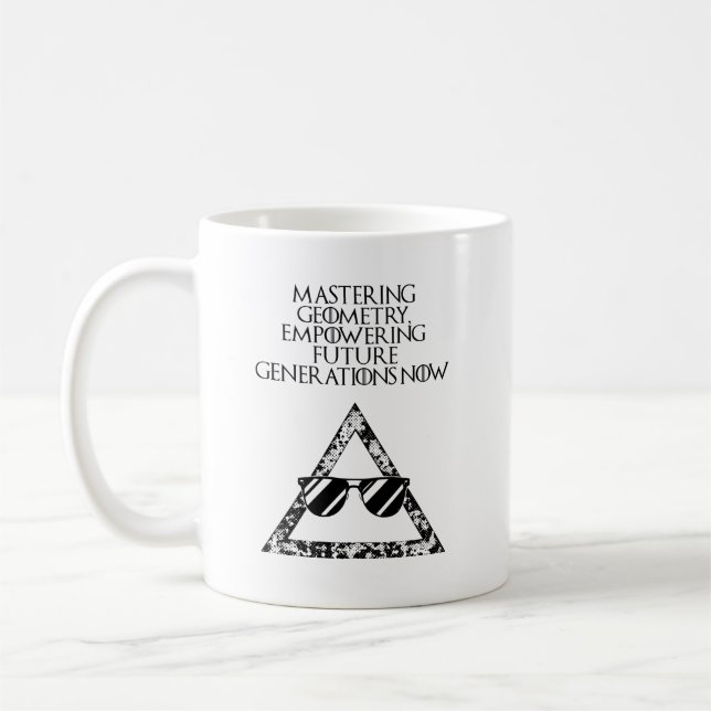 Taza De Café Dominar la geometría empoderando a las generacione (Izquierda)