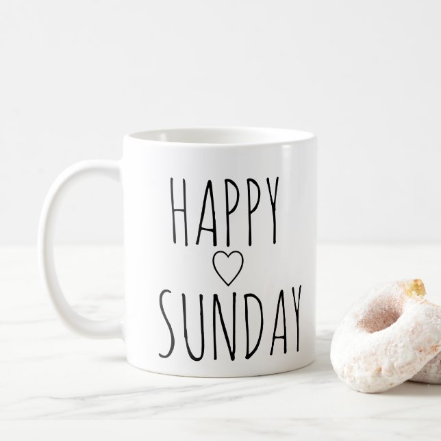 TAZA DE CAFÉ DOMINGO FELIZ (Con donut)