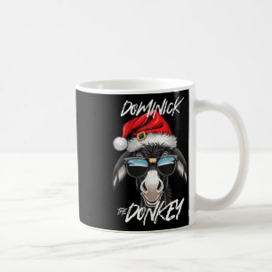 Taza De Café Dominick El burro Navidades graciosos Cristo itali