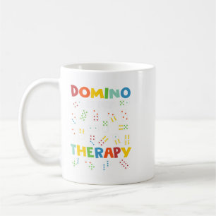 Taza De Café Dominó es mi terapia Dominoes Jugadores de Juegos