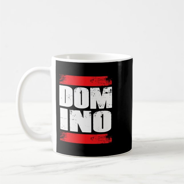 Taza De Café Dominoes Domino Tiles Juego de tablero con efecto  (Izquierda)