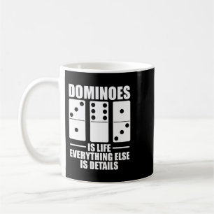 Taza De Café Dominoes es vida todo lo demás es detalles Domino