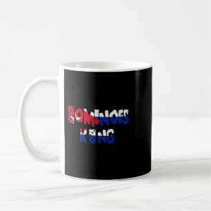Taza De Café Dominos cubanos Rey Domino Bandera Cuba