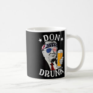 Taza De Café Don Borracho presidente Donald Trump bebe cerveza