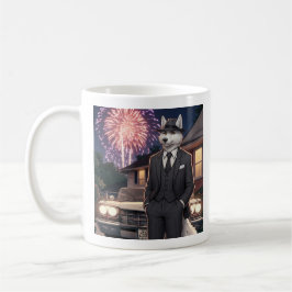 Taza De Café Don Lupo Canino "4 de julio"