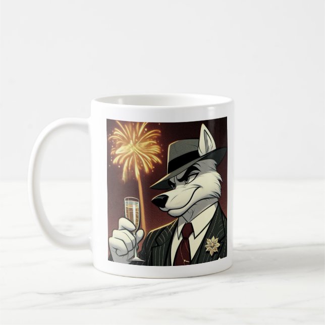 Taza De Café Don Lupo Canino "New Year" (Izquierda)