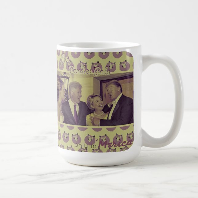 Taza De Café Donald Drumpf y el Clintons = los Pals del Pander (Derecha)
