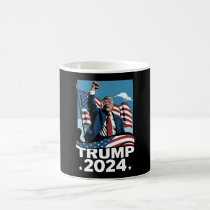 Taza De Café Donald Trump 2024 Elección EEUU Bandera Americana