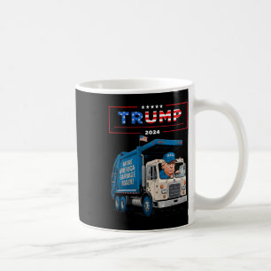 Taza De Café Donald Trump anda en camisa de camión Garge Garge