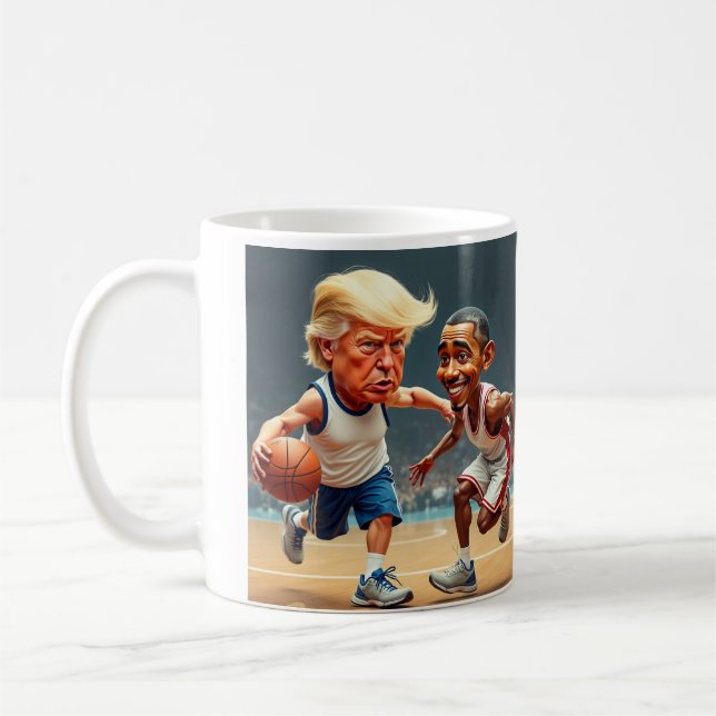 Taza De Café Donald Trump Barack Obama (Izquierda)