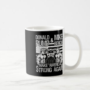 Taza De Café Donald Trump Bombea Mike Pence Prensa De Banco Cul