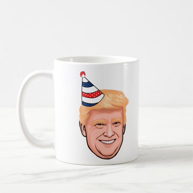 TAZA DE CAFÉ DONALD TRUMP CUMPLEAÑOS (Izquierda)