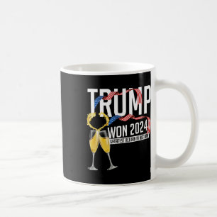 Taza De Café Donald Trump Ganó Inauguración de Elección 2024 Ho