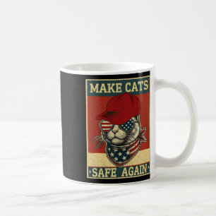 Taza De Café Donald Trump Hace Que Los Gatos Sean Seguros De Nu