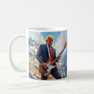 Taza De Café Donald Trump juega al Monte Rushmore de la Basa El