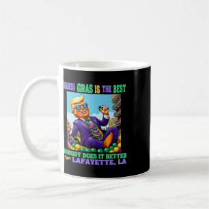 Taza De Café Donald Trump Lafayette, La Mardi Gras 2025 Ninguno